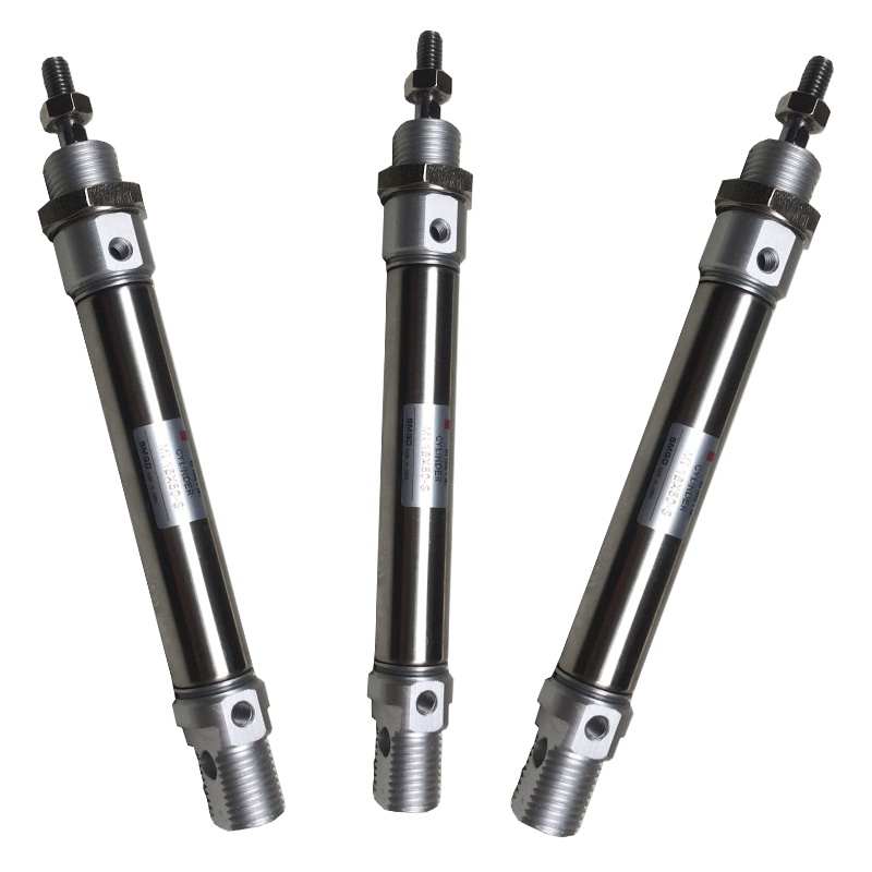 迷你不锈钢气缸MI25X25/50/75/100/200/300标准MI迷你气缸