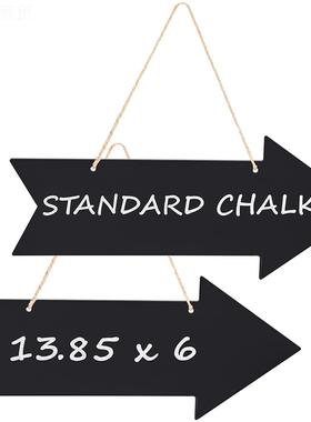 新款黑色示亚克力悬挂方向标AKA识挂牌 黑板标派签DIY牌对匾婚礼