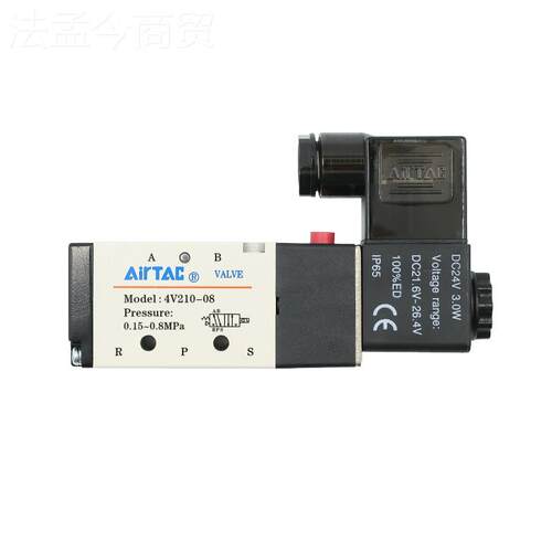 rAiTc/亚德客二位五通电磁阀4V2100阀8B a流体双向控制CUW气动电