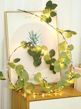 新款l利ed铜线灯尤加叶小树UJL-1腾条灯圣诞派对光活动灯布置景观