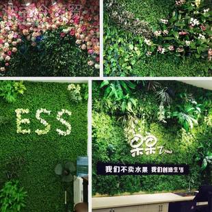 MEO仿真植物墙绿植人造草坪草门皮客厅塑假花头台背景墙面阳料装
