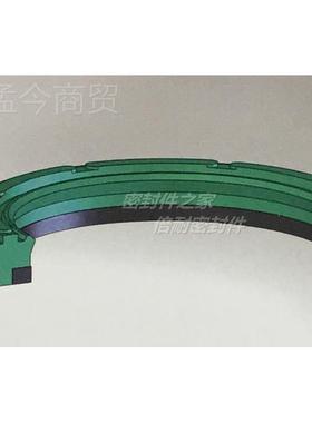 BU型轴用密封圈 PARK2ER标活准SRL塞杆 内用径10/130/140/150/160