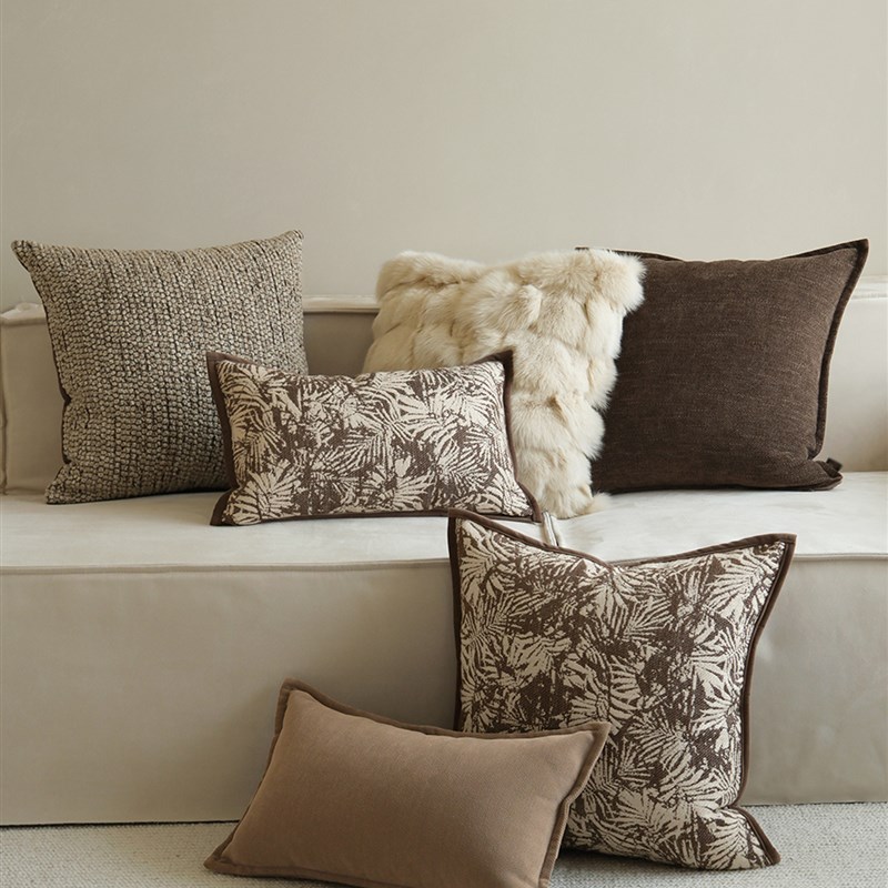 美拉德覆古风咖色系组合抱枕客厅沙发高级感靠枕民宿特色靠垫腰枕