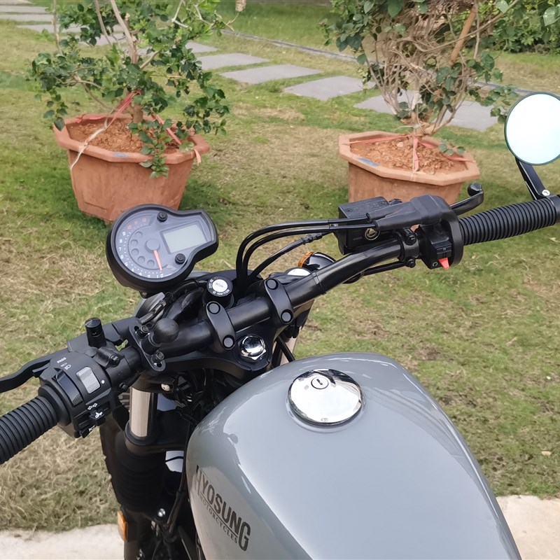 适用轻骑大韩GV300S改装大视野CNC铝合金后Q视镜车把镜倒车镜配件