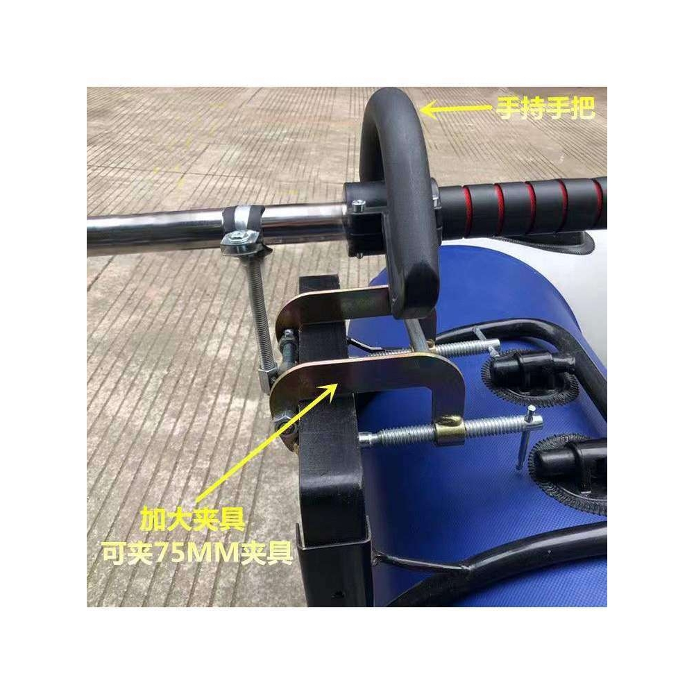 橡皮艇手持电动推进器小型船用铝合金螺旋桨充气皮划艇外机挂桨机