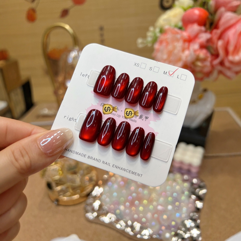 梵甲优品C412车厘子玻璃珠猫眼甲