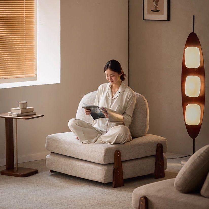 三马家具&ldquo;豆糕沙发&rdquo;自由组合沙发地台实木豆腐方块单人懒人沙发