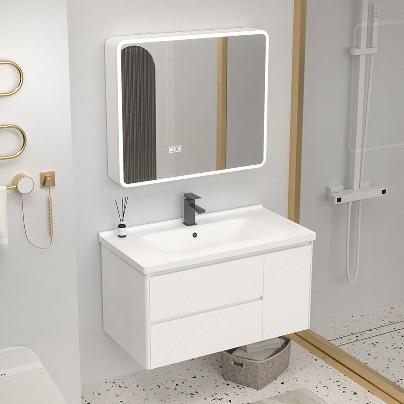 卫生间蜂窝铝浴室柜组合陶瓷一体包安装洗脸盆柜洗手池抽屉洗漱台