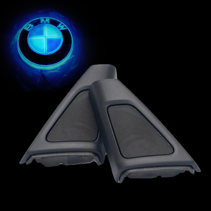 宝马新5系A柱523 520li 525li音响无损改装高音喇叭网罩装饰盖