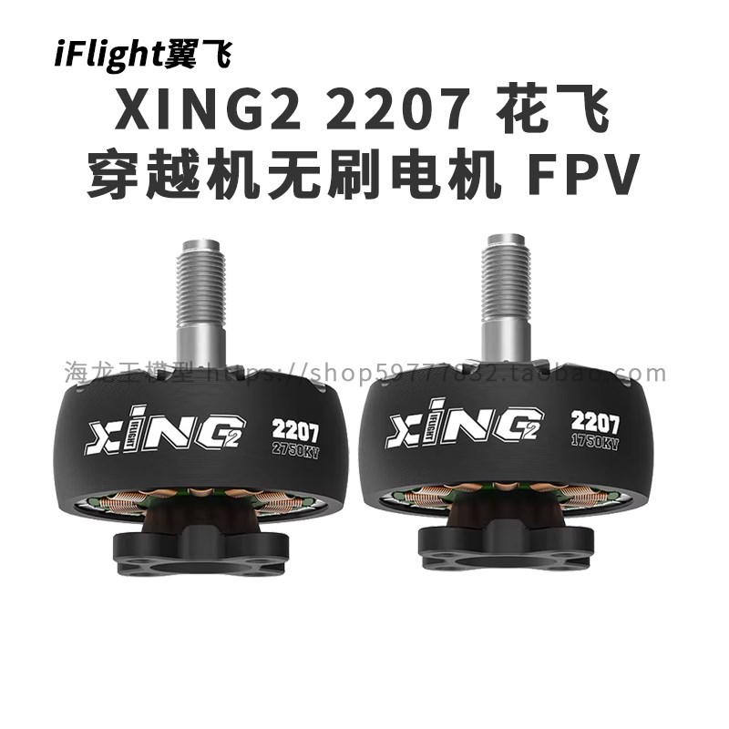 iFlight 翼飞 XING2 2207 1750/2750KV一体黑色 穿越机 电机16/M3