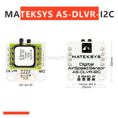ArduPilot RC 多旋翼飞机的 MATEK 数字空速传感器 AS-DLVR-12C