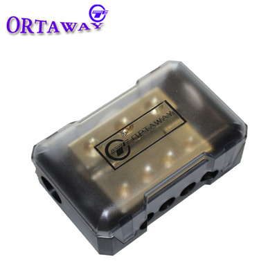 汽车音响功放改装纯铜一分四/一出四地线盒 分线盒 集线器 分线器