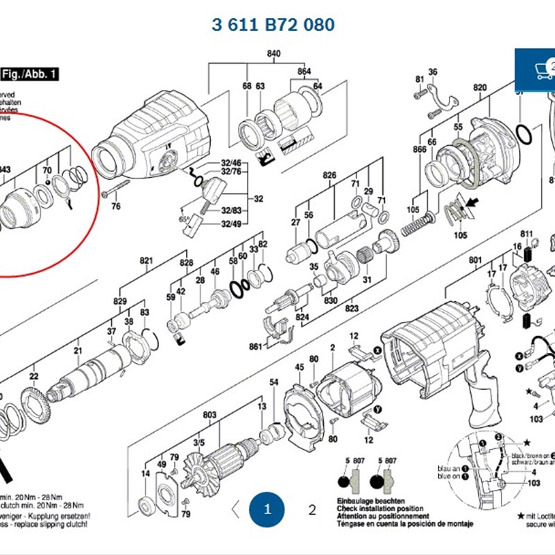 订货  护帽防护衬套GBH2 -24DRE/GBH2-24RE 1619P13459