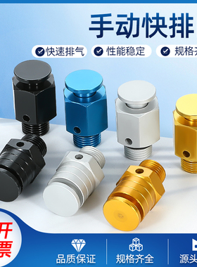 快排阀前后通气门芯开关泄气阀配件全套手动按压式高压快速排气阀