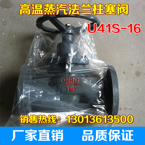 U41S-16高温柱塞阀 蒸汽阀锅炉法兰柱塞阀DN15 20 25 32 40 50 65