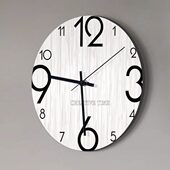 北欧个性 家用现代简约石英钟超静音 时钟挂墙钟表挂钟客厅2024新款