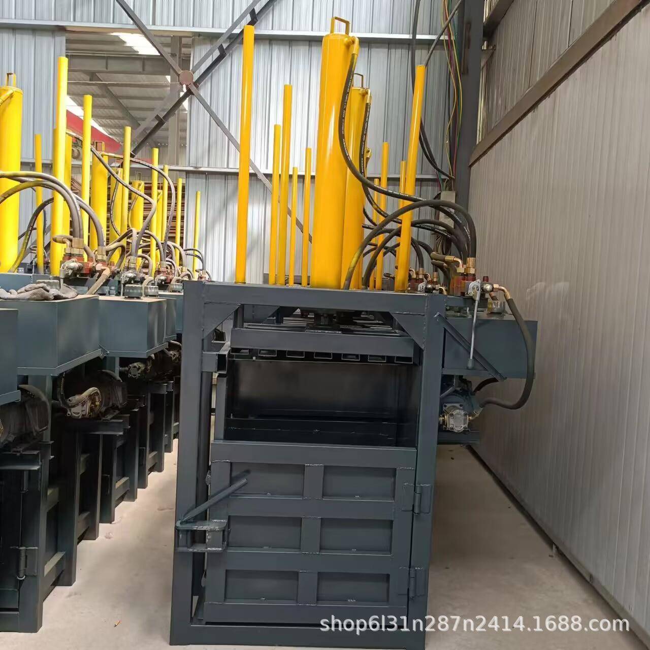 小型立式压包机废纸打包机废品站可用的打包机塑料瓶易拉罐压缩机