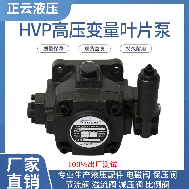 电动高压变量叶片泵 HVP30-140  HVP40-140液压站泵头14mpa