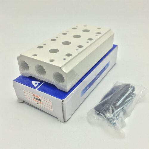 亚德客4V210电磁阀底座阀板汇流板200M-2F/3F/4F/5F/6F/7F/8F/9F