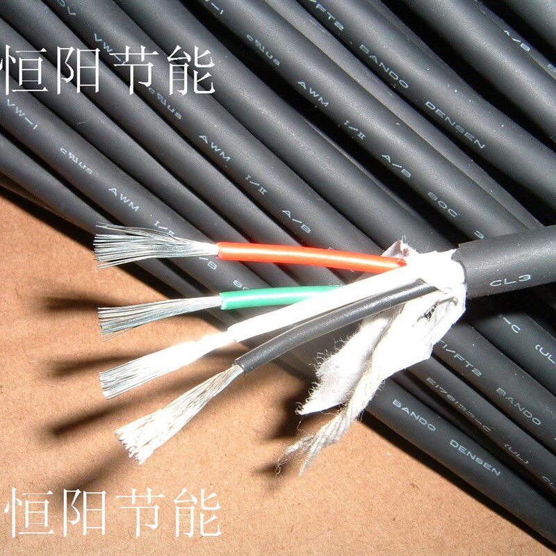 7日本进口坂东4芯1平方电缆线镀锡控制线电源线连接线机床线超软