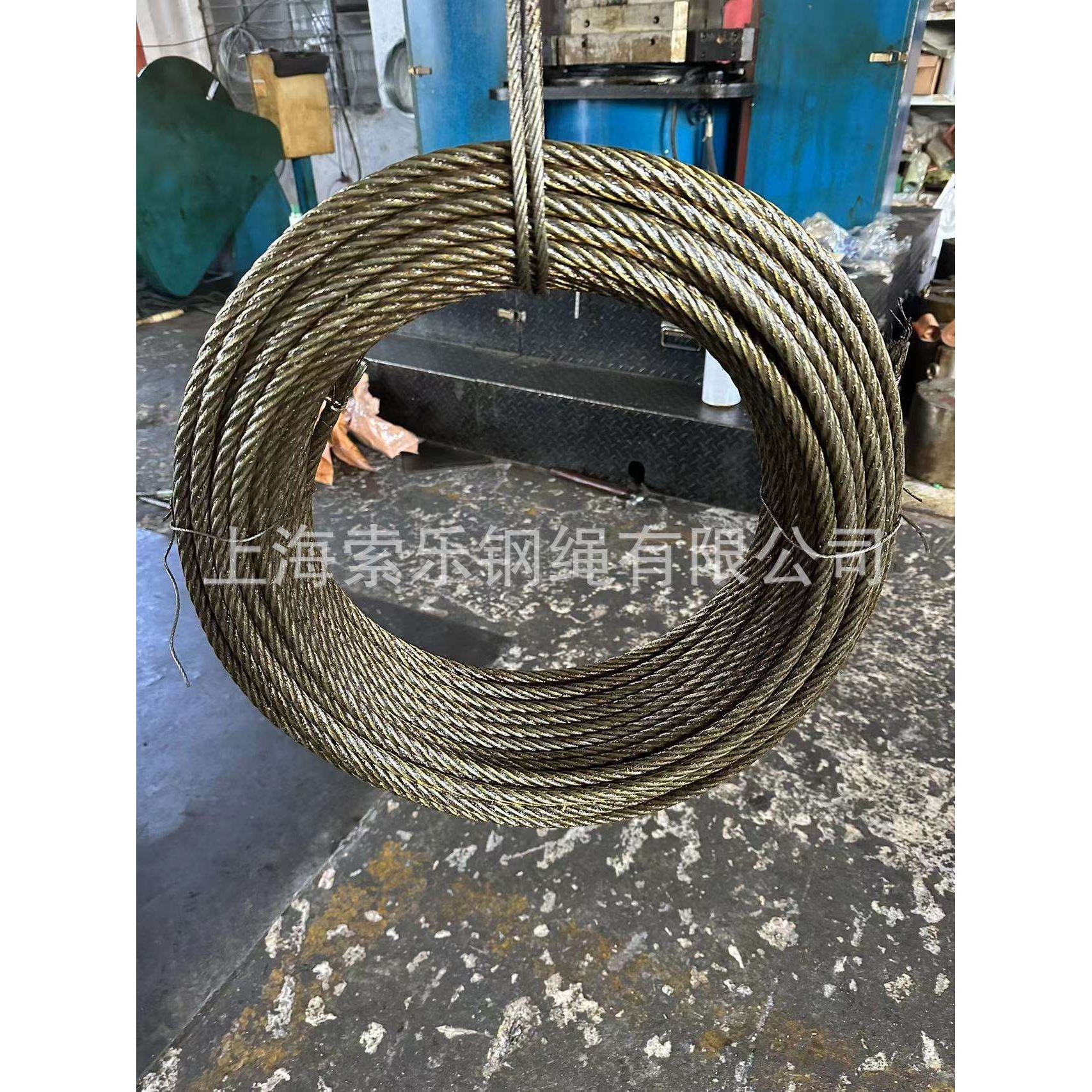 抓斗钢丝绳救生艇钢丝绳索具 钢丝绳插编压制套环