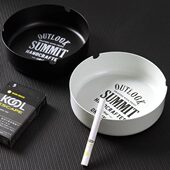 北欧金属烟灰缸简约网红创意男友礼物潮流家用办公室个性 防摔高级