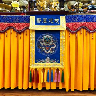 福慧佛具香炉拜垫盘香线香供杯贡杯贡盘香炉粉盅彩布暗花戒定真香