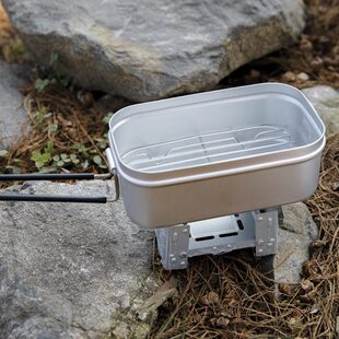 Mountainhiker山之客铝合金饭盒野营加热蒸煮便捷式户外露营饭盒