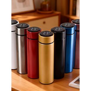 智能数显保温杯不锈钢大容量便携水杯男女学生运动水壶