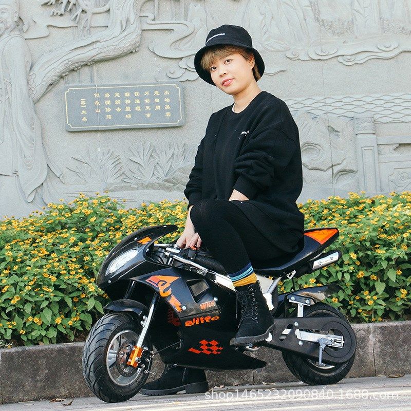 四冲程迷你小跑车儿童款49CC电动迷你两轮摩托车汽油厂家直销2021
