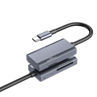 TYPE C转4.0SD/TF4.0高速读卡器UHS-II V90PUSH 存储卡转换读卡器