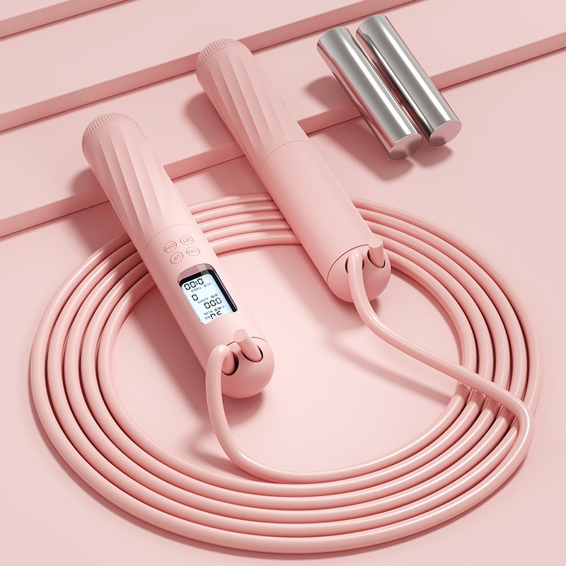 定制无绳跳绳健身塑形运动女生智能电子计数负重绳子