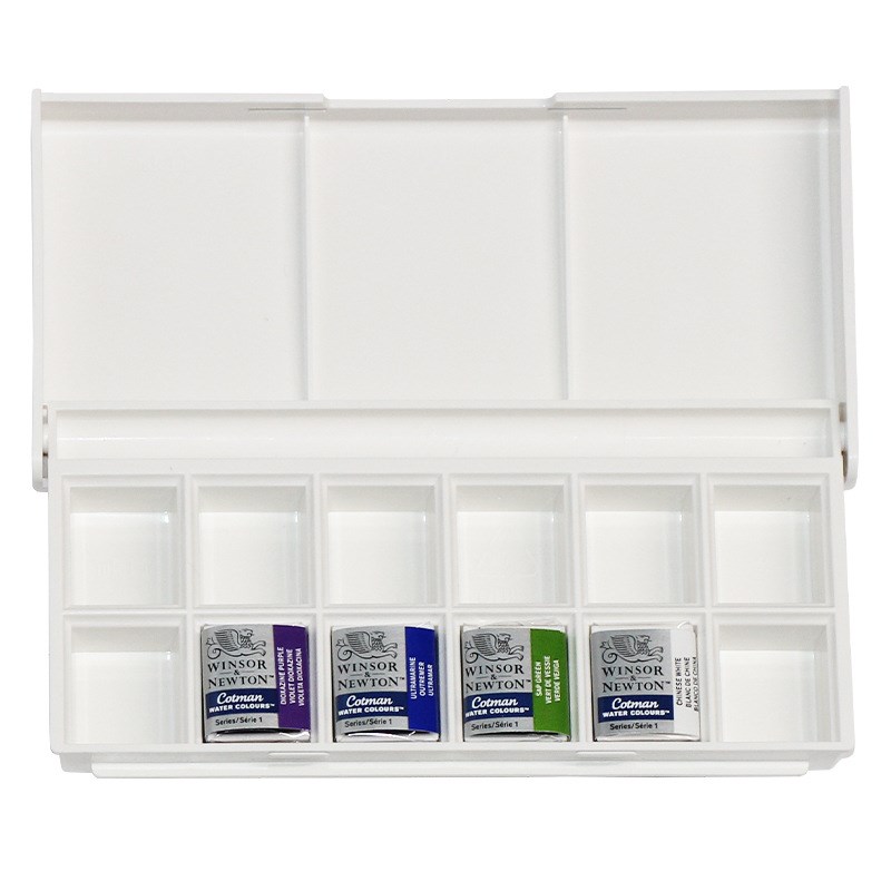 温莎牛顿歌文专业级水彩颜料口袋固体套装肖像/花卉/天空/风景