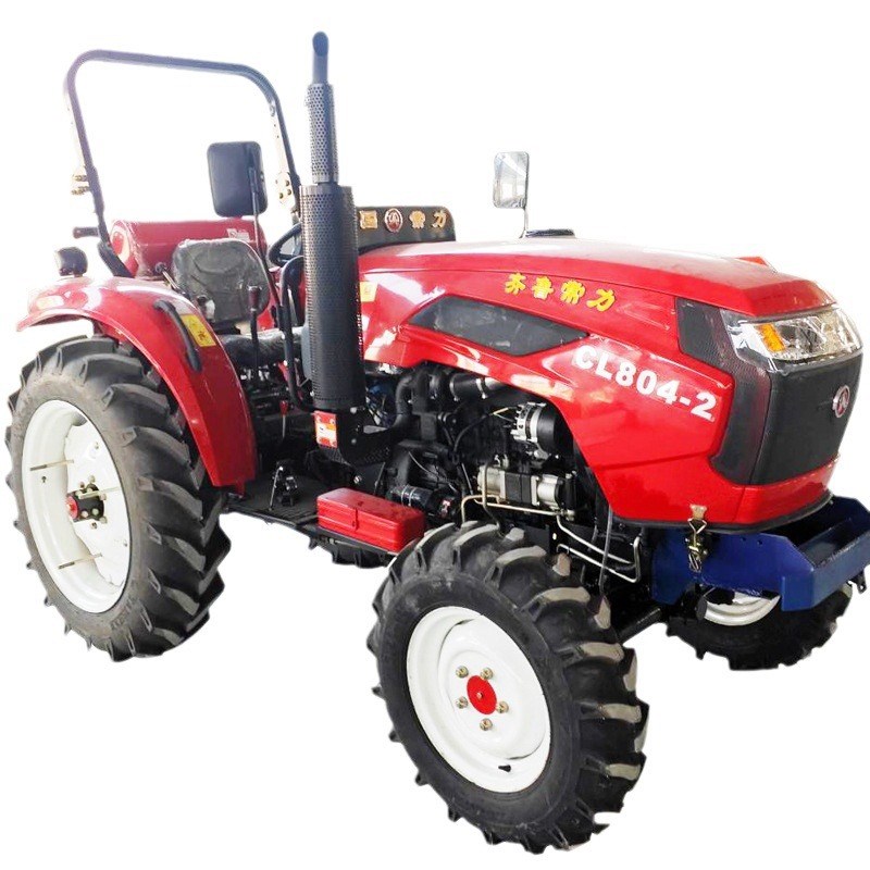 洛阳红504拖拉机配置强压多路阀农田耕地拖拉机四轮四驱翻土机