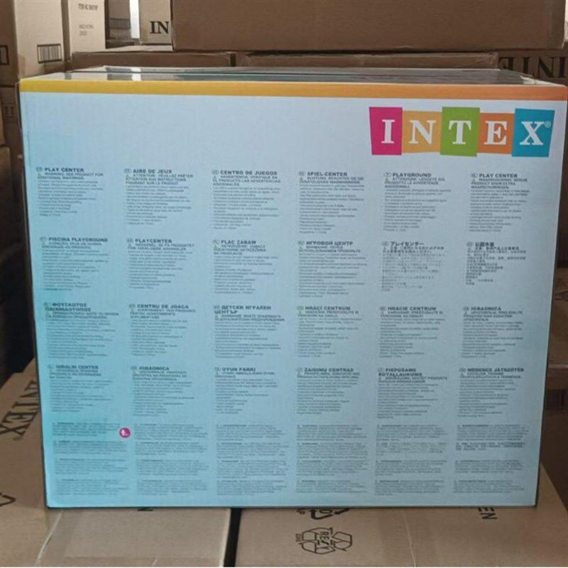 intex 57149 儿童戏水池宝宝洗澡海洋球池滑梯喷水充气游泳池现货