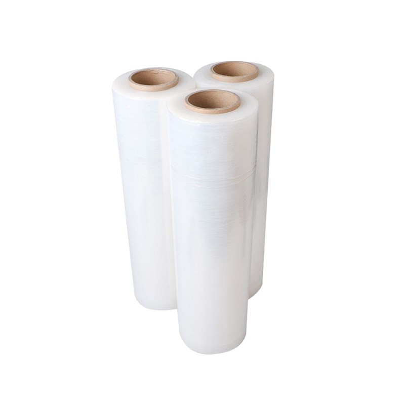 pe透明工业保鲜打包装拉伸塑料自粘大小卷机用围缠绕薄膜厂家