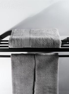 黑0色件挂件十三套不锈钢34方款黑色浴巾架室NFH浴挂件套装