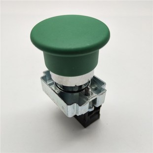 22MM孔径XB2 BE101C常开绿色 BC31蘑菇头自动复位按钮开关ZB2
