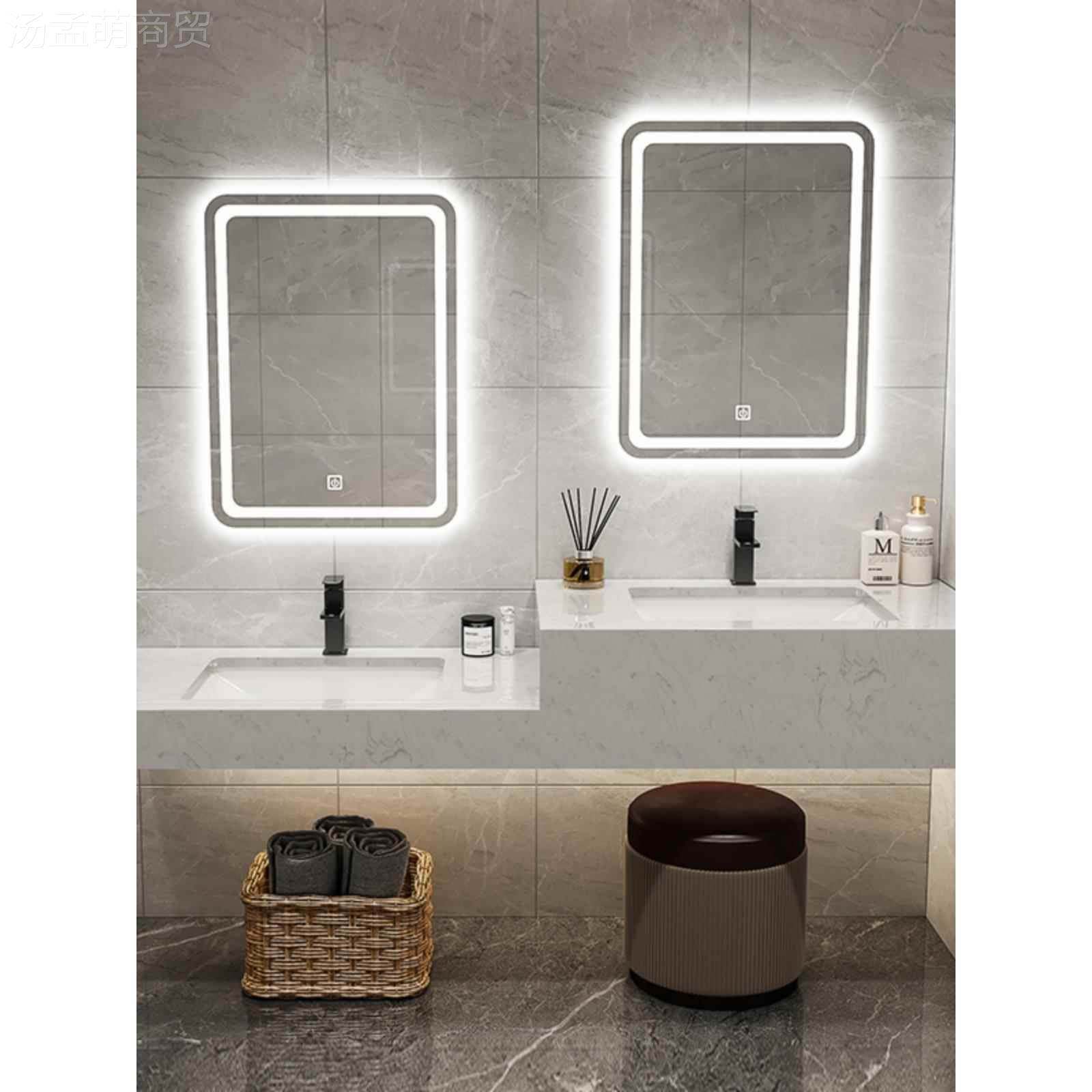 高盆773低洗漱台双浴盆理石台面洗手现代大简约智能室柜洗脸盆柜