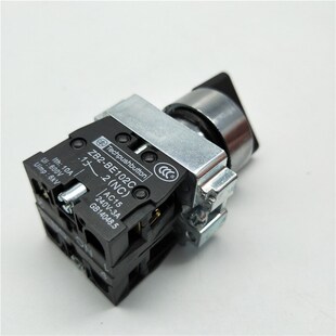 102 BE101C 22MM孔径XB2 BD25两档二位选择旋转换按钮开关ZB2