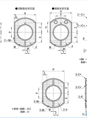 固定环 开口型/分离型SCSNK PSCSNK SSCSNK SCKNK PSCKNK SSCKNK