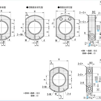 固定环 开口型/分离型SCSNK PSCSNK SSCSNK SCKNK PSCKNK SSCKNK