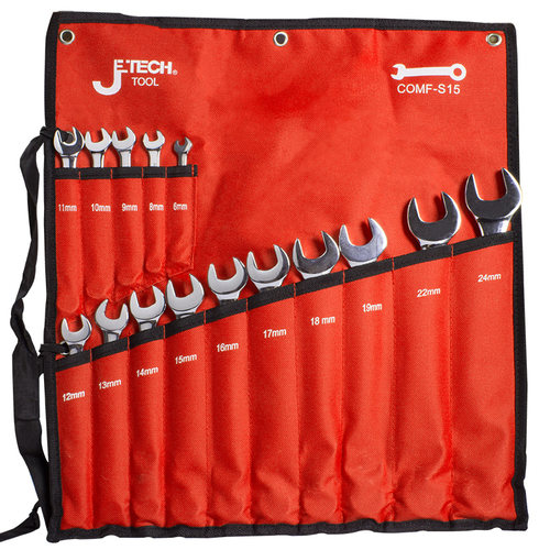 捷科COMF系列镜抛两用扳手套装8-24件套梅开两用扳子维修手动工具