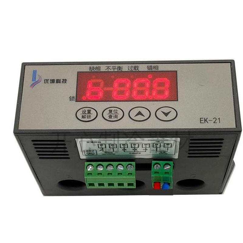 冷库电控箱电机综合保护器EK-21/22不平衡过载缺相错相相序保护器图片