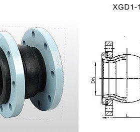 埃美柯822单球体绕性法兰橡胶软接管DN32 DN40 DN50 DN65专卖店