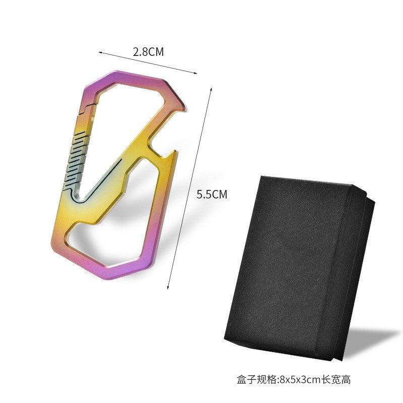 直销钛合金钥匙扣多功能钥匙扣开瓶器户外钛合金弹簧钥匙扣腰带扣,运动/瑜伽/健身/球迷用品,其他运动护具,淘宝优惠券,粉丝福利购,淘宝优惠卷