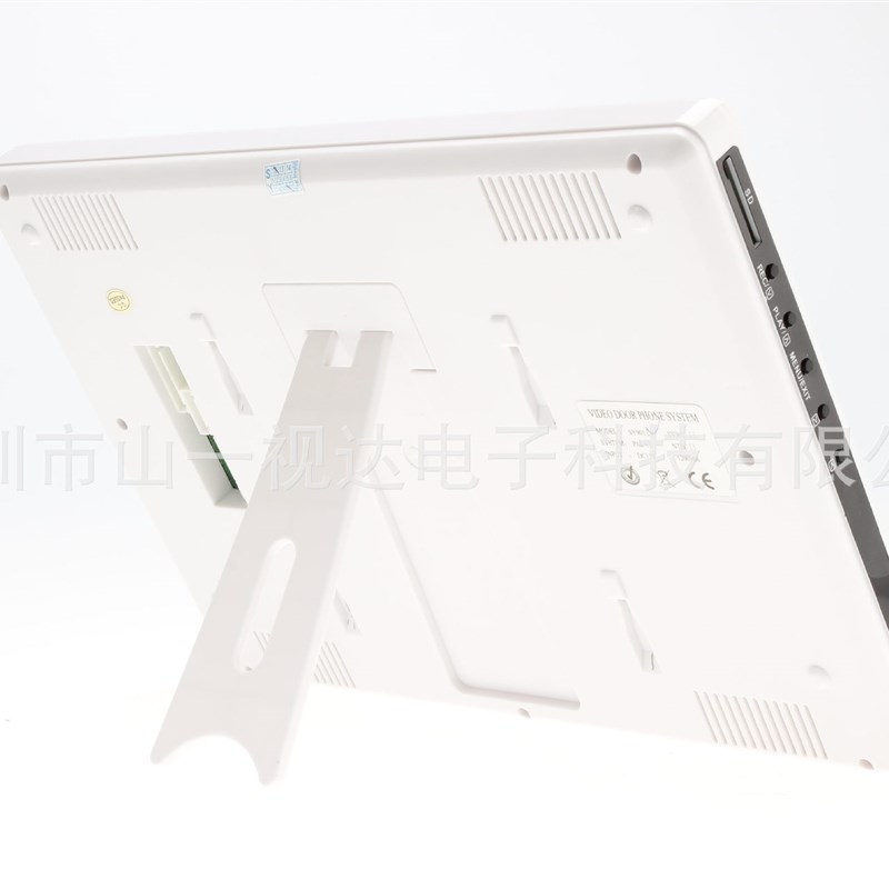 山一视达 9寸刷卡可视门铃对讲系统夜视防开锁功能一对二智能