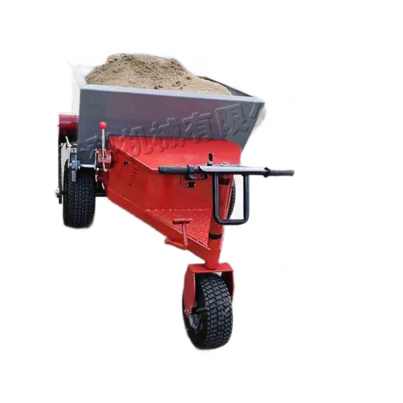 小型座驾式充砂机 电动操场草地梳草机 运动草坪充砂梳草一体