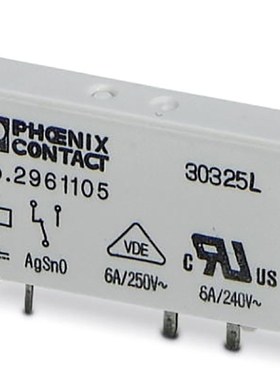 菲尼克斯继电器模块REL-MR- 24DC/21 薄片式货号2961105 1NO+1NC