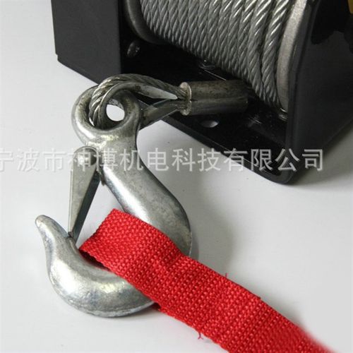 厂家直销便携式电动绞盘 电动绞盘 winch2000LB 小型电动绞盘